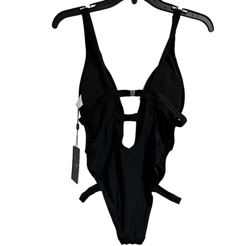 Ree Bees Black Swimwear One Piece Swim Suit Pool Vacation Womens Small Summer